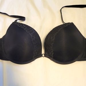 La SENZA Full Cup Black Satin Bra - 32D